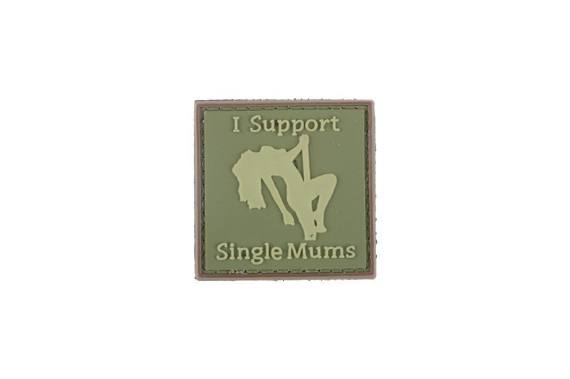 Patch velcro 3D I Support Single Mums Olive 