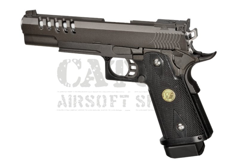 WE airsoft pistolet GBB Hi-Capa 5.1 K Version Full Metal Green Gas Noir 