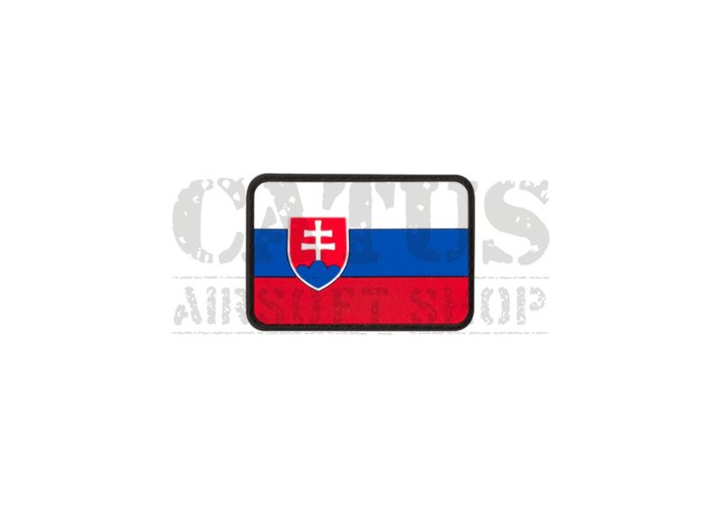 Patch velcro drapeau slovaque 3D Couleur 