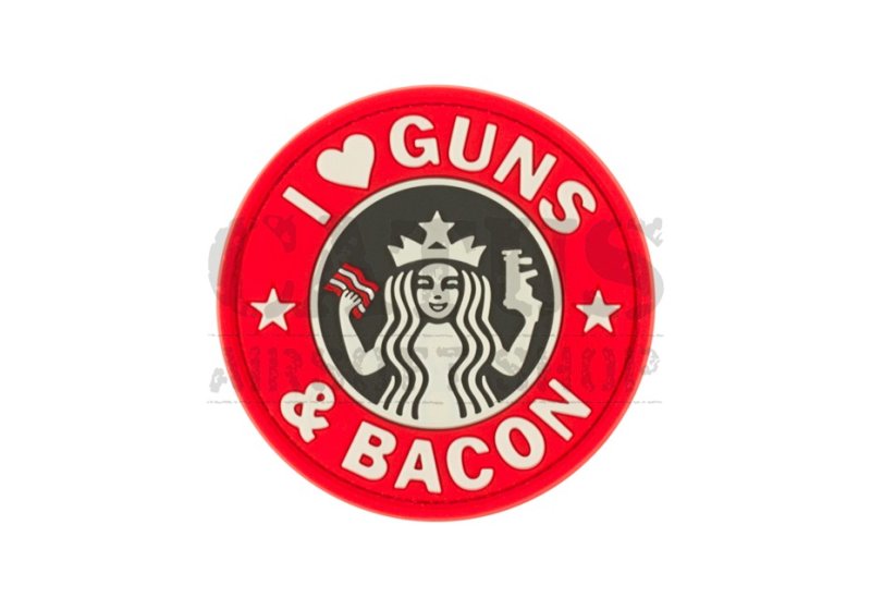 Patch velcro 3D Guns and Bacon Rouge 