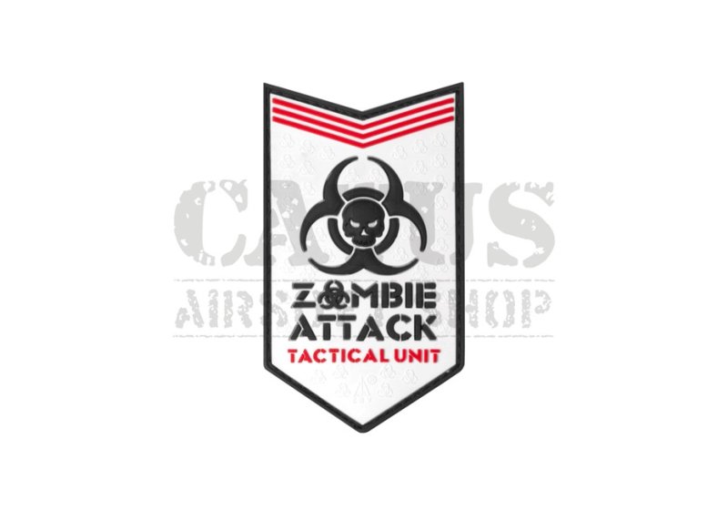 Patch velcro 3D Zombie Attack Blanc 