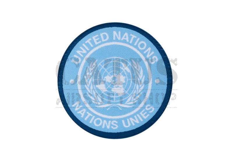 Écusson velcro Nations unies griffes rondes Bleu 