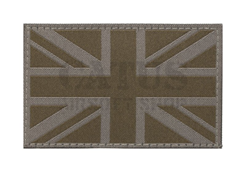 Patch velcro drapeau de la Grande-Bretagne Claw Gear Gris foncé 