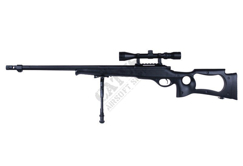 WELL Airsoft Sniper MB10B avec bipied Noir