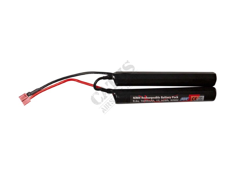 Batterie airsoft 9,6V 1600mAh T-plug ASG  
