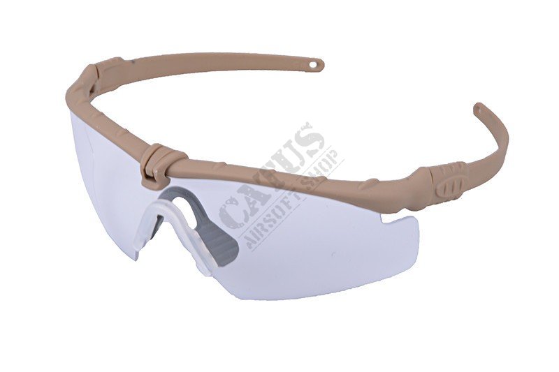 Goggles Ultimate Tactical Tan/Clear Glasses