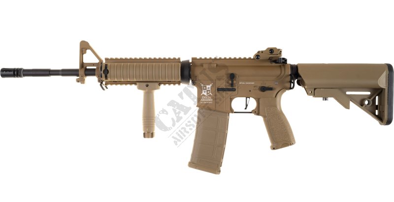 Pistolet airsoftowy Delta Armory AR15 RIS ALPHA Full Metal Tan 
