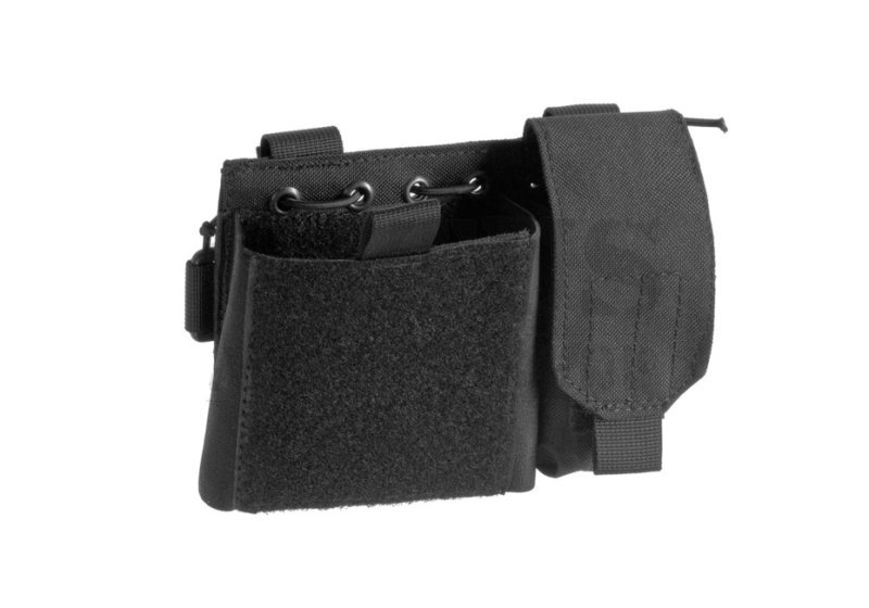 Holster MOLLE Admin panel avec pochette pour chargeur de pistolet Noir