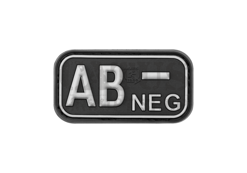 Velcro patch 3D AB Neg Black-White 