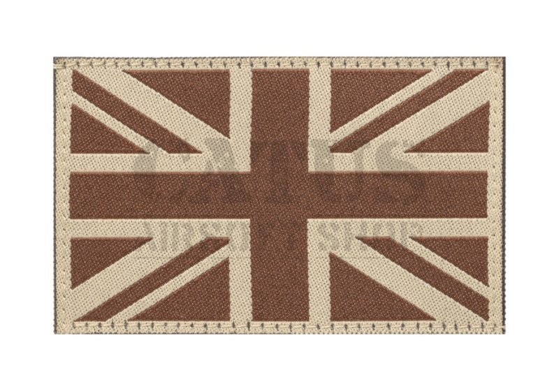 Patch velcro drapeau de la Grande-Bretagne Claw Gear Désert 