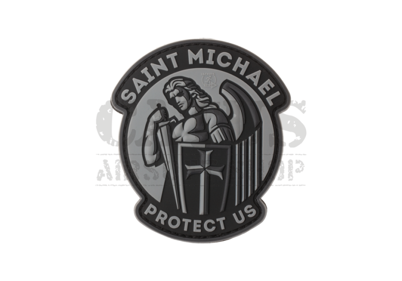 Nášivka na suchý zip 3D Saint Michael Černá 