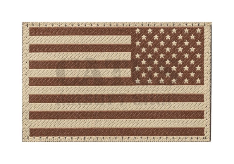 Patch velcro drapeau américain inversé Désert 