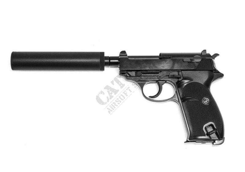 Pistolet airsoft WE GBB P011 avec silencieux Green Gas  