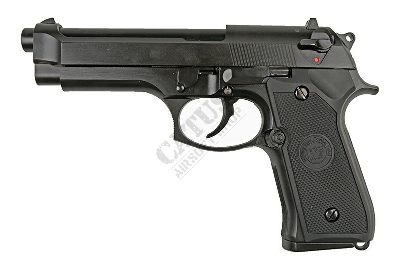 WE airsoft pistolet GBB M92 v.2 LED Box Green Gas Noir 