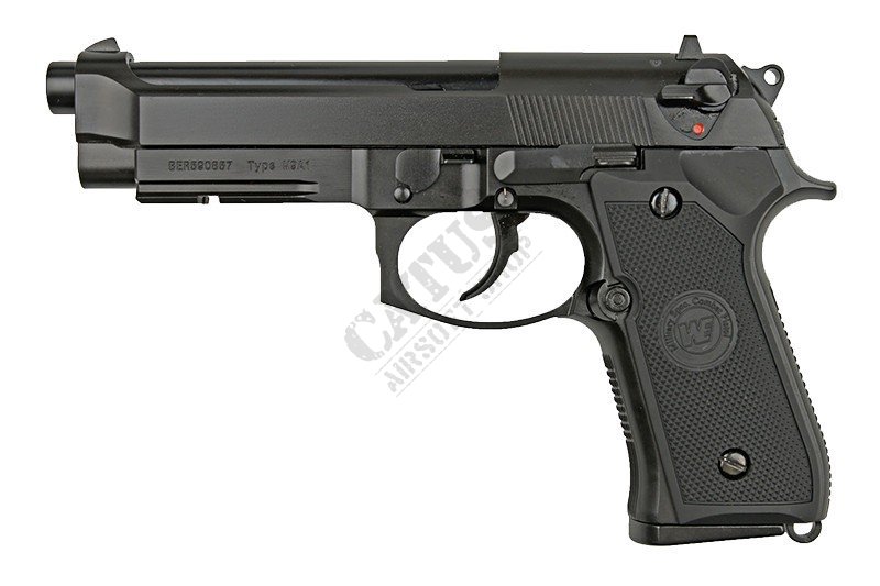 WE airsoft pistolet GBB M9A1 v.2 LED Box Green Gas Noir 