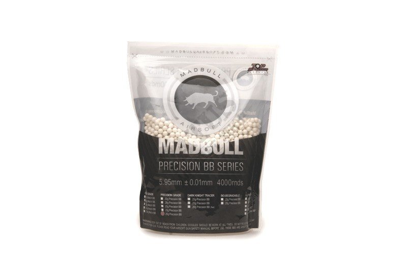 Airsoft BB MadBull Precision 0,20g 4000pcs Blanc