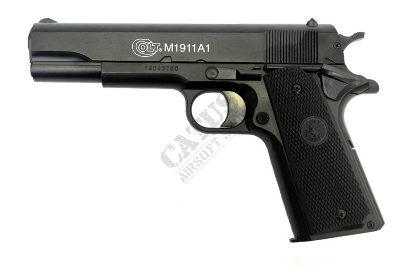 CyberGun airsoft pistol manual Colt 1911 A1 HPA metal slide Noir 