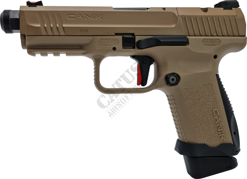 CyberGun airsoft pistolet GBB CANIK TP9 elite combat collector edition Green Gas Tan 