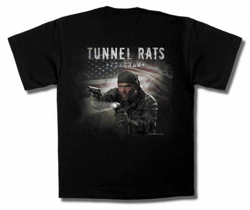 T-shirt Rats des tunnels Mil-Tec Noir XL