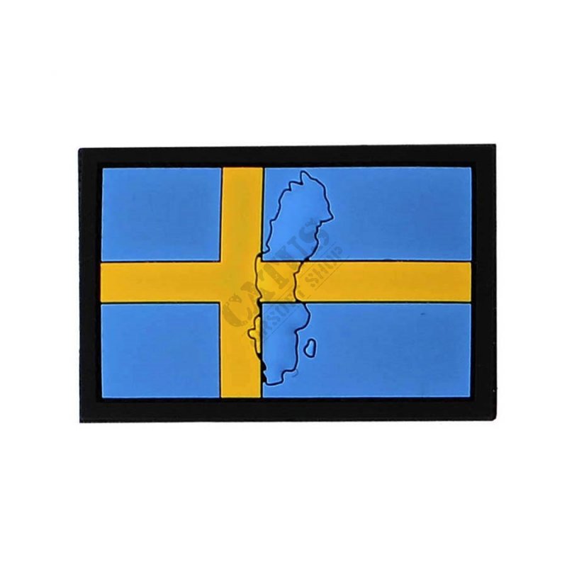 Écusson velcro drapeau suédois 3D 101 INC  
