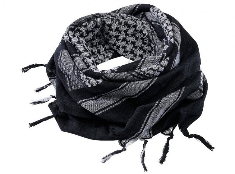 Arafat Shemagh Brandit Noir et blanc 