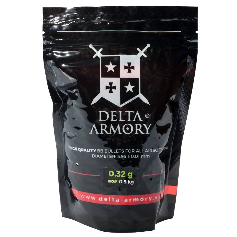 Airsoft BB Delta Armory 0,32g 0,5kg Blanc 