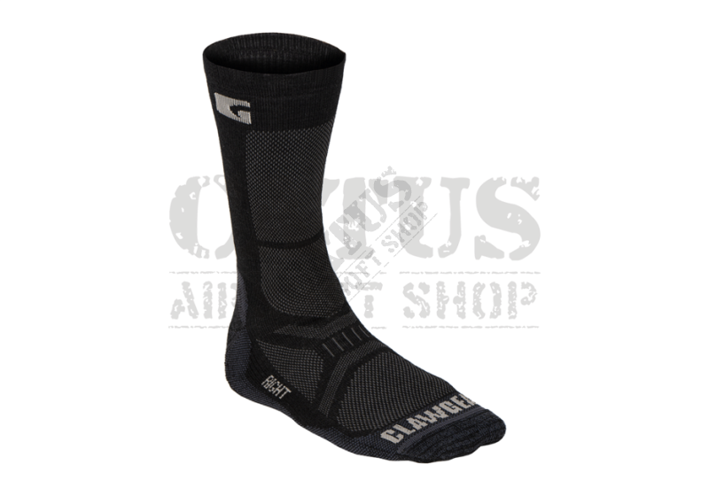 Merino socks CREW Claw Gear Black 36-38