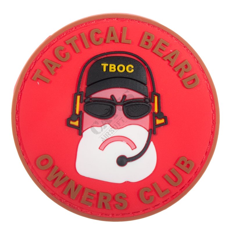 Patch velcro 3D Tactical Beard Owners Club Delta Armory Rouge-brun 