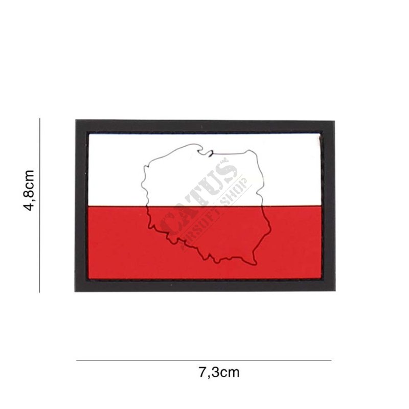 Écusson velcro 3D drapeau polonais 101 INC  