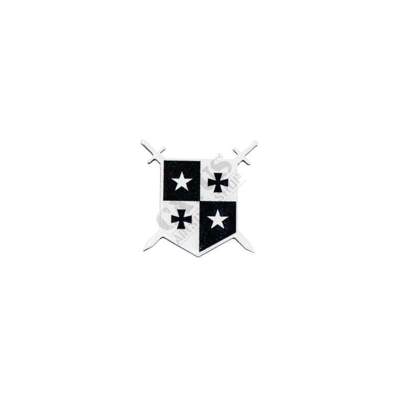 Pin Delta Armory Badge en métal noir et blanc