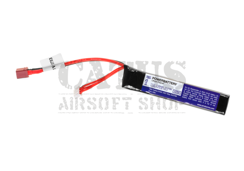Batterie Airsoft LiPo 11.1V 1100mAh 20C Deans-T Pirate Arms  