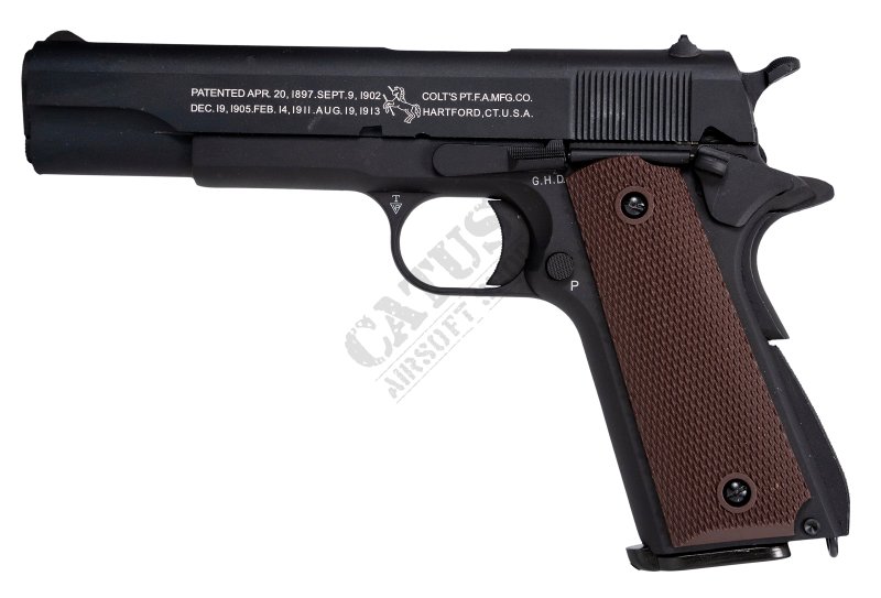 Cybergun pistolet airsoft GBB Colt 1911 A1 C02 Noir 