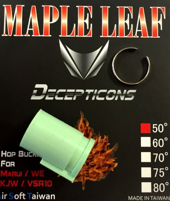 Airsoft Hop-up caoutchouc Decepticons 50° Maple Leaf Vert 