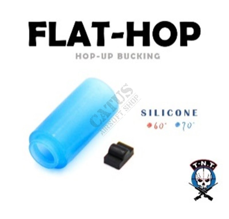 Airsoft silicone Hop-Up caoutchouc FLAT-HOP 70° AEG TNT Taiwan Bleu 
