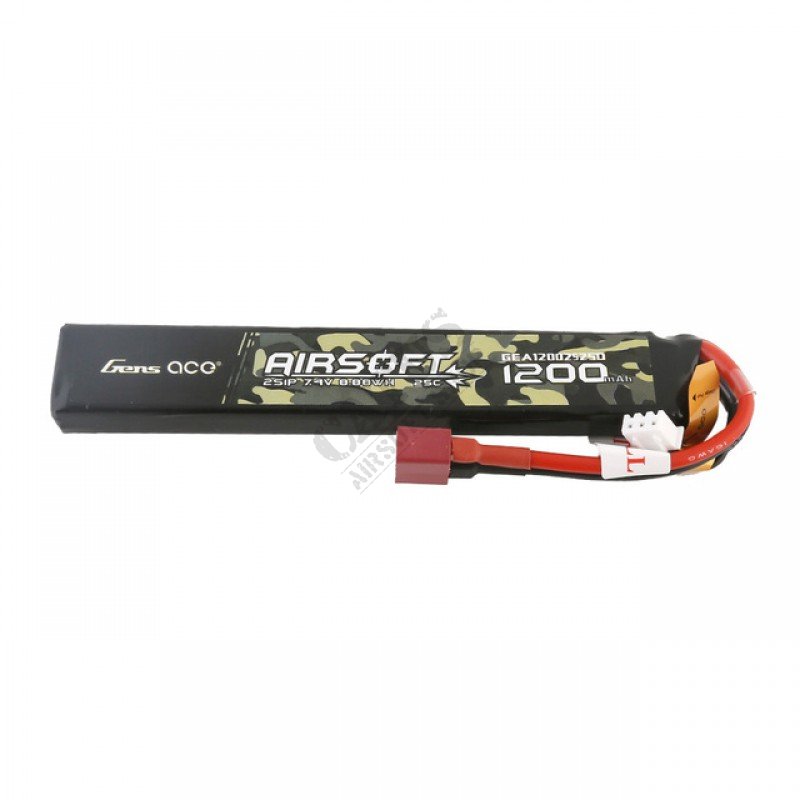 Batterie Airsoft LiPo 7,4V 1200mAh 25C Deans T Gens Ace  