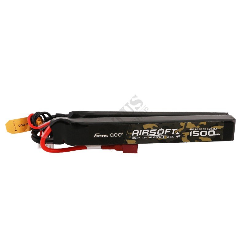 Airsoft battery Nunchuck 2X LiPo 11,1V 1500mAh 25C Deans T Gens Ace  