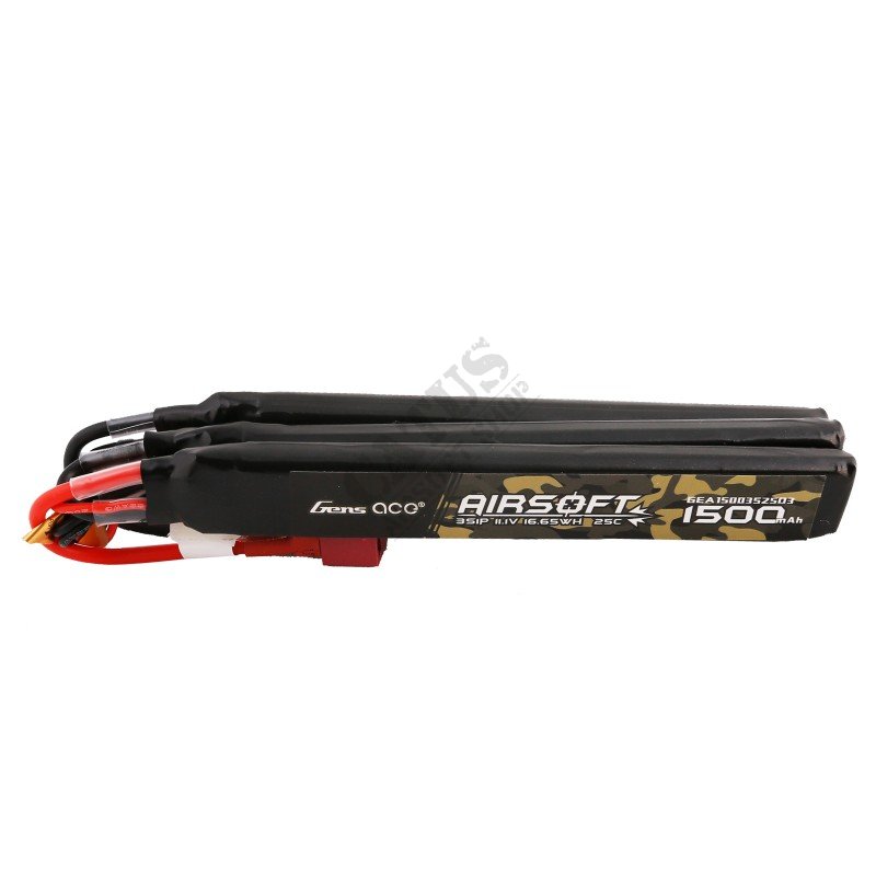 Airsoft baterija Nunchuck 3X LiPo 11,1V 1500mAh 25C Deans T Gens Ace  