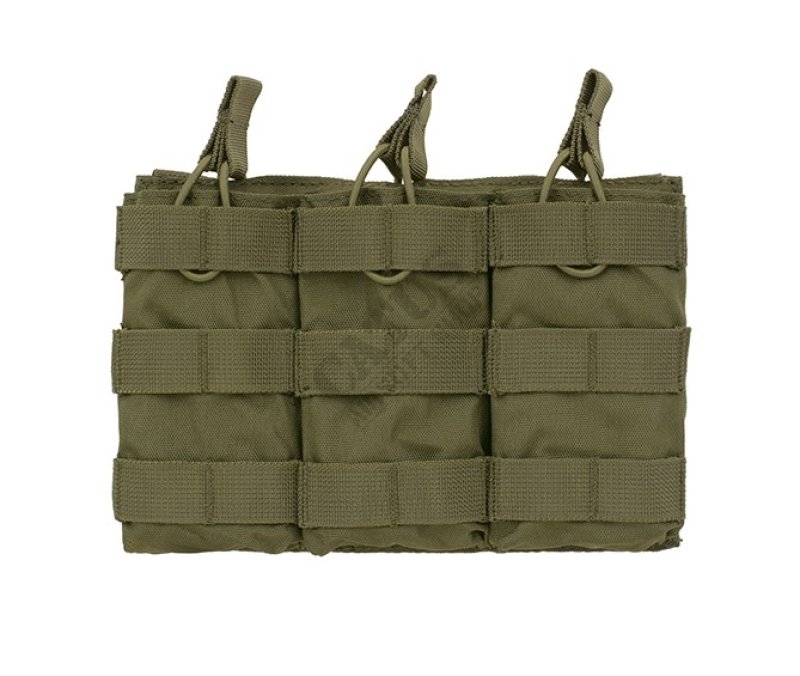 Holster triple MOLLE pour chargeurs M4 ouvert 8FIELDS Olive 