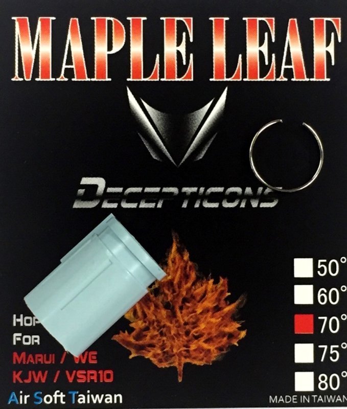 Airsoft Hop-up caoutchouc Decepticons 70° Maple Leaf Bleu 