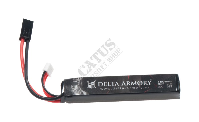 Batterie airsoft LiPo 11,1V 1100mAh 20C Tamiya Delta Armory  