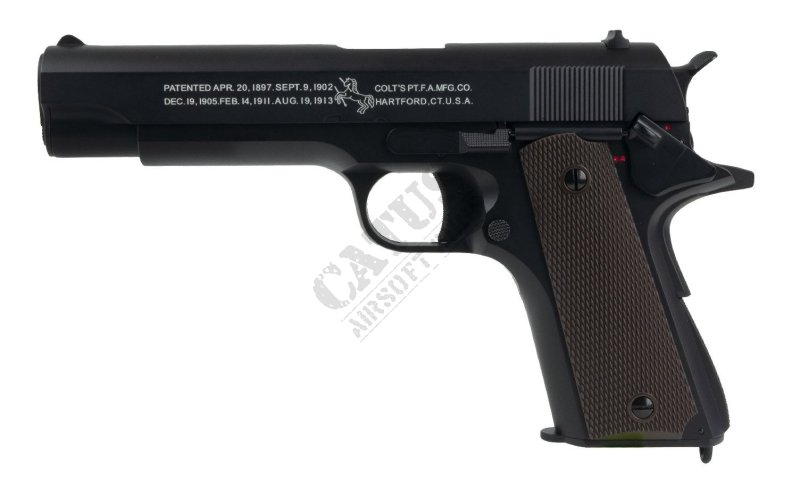 Pistolet airsoft Cybergun AEP Colt 1911 Glissière métal  