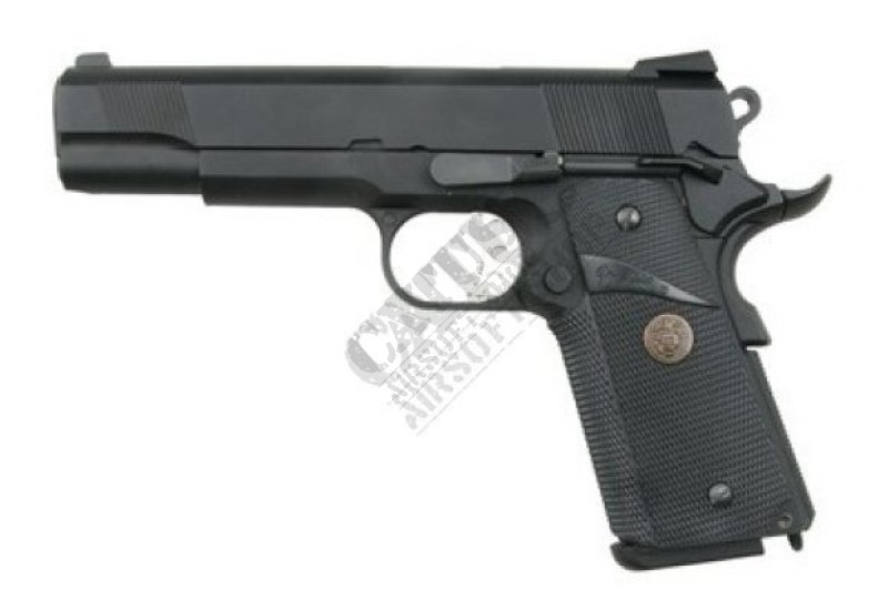 Pistolet airsoft WE GBB 1911 MEU STYLE Full Metal Green Gas Noir 